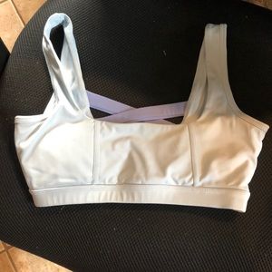 Corset back sport bra
